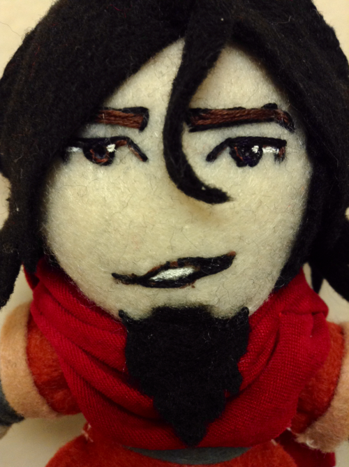 abadpoetwithdreams:I’ve finished my Avatar Wan plushie in time for SDCC! He’s entirely handsewn and 