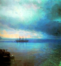 nigra-lux:AIVAZOVSKY, Ivan (1817-1900) From the calm to hurricane (От штиля к урагану), details1892708 x 212 cm Ed. Orig.  Lic. Ed.    