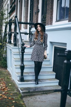 fashion-tights:  Along the canal…