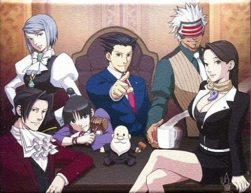 rinamata05: DTIYS but of one of my favorite official Ace Attorney artworks (2021) (credit: Tatsuro I