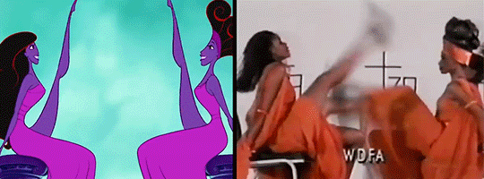 mamalaz:  So, Disney storyboarded Hercules in live action with dancers. My mind is