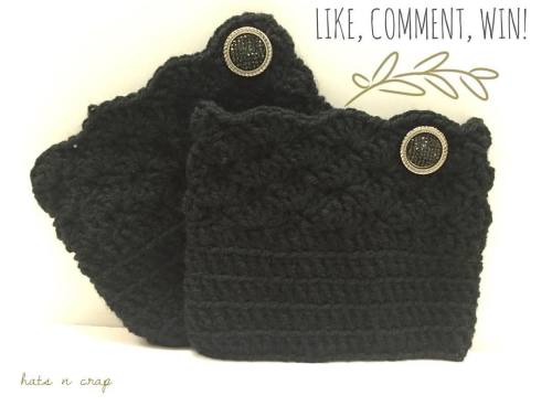 I’m giving away this #FREE pair of #handmade #crocheted #bootcuffs! Go “like” my H