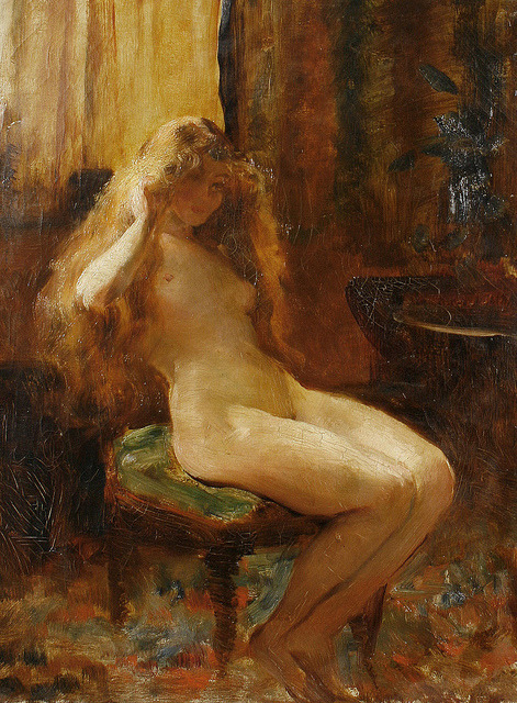 Arthur DrummondStudy of a seated female nude