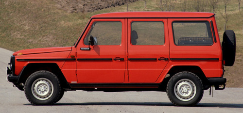 What a difference 39 years makes alternating views of Mercedes-Benz G-Class, 1979 and Mercedes-Benz 