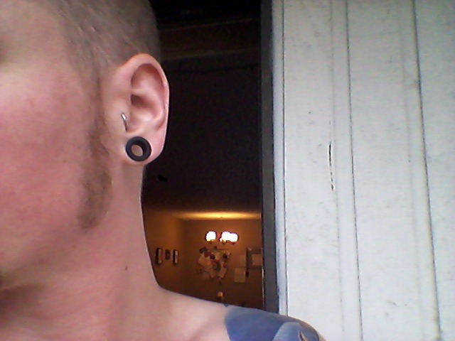 queerbeards-snapbacks-n-tattoos:  New plugs! 7/16- 11mm. My burns aren’t looking
