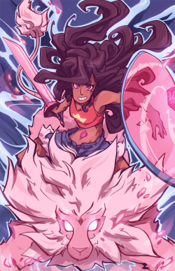 grandpabats:My long overdue Stevonnie print! I’ll have it for sale at the next con I get into :l
