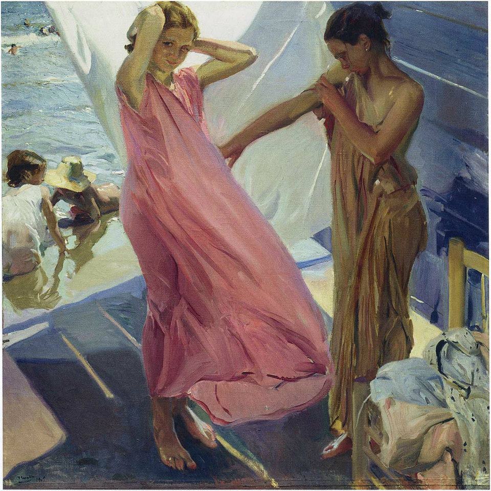 urgetocreate:  Joaquin Sorolla y Bastida, Dopo il bagno - After the bath, Valencia