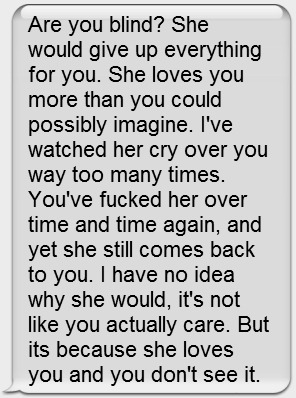 unrealisticstory:  That girl is me.