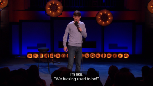 jewishdragon:I’m watching some stand up and this moment was gold(comedian is Alex Edelman)