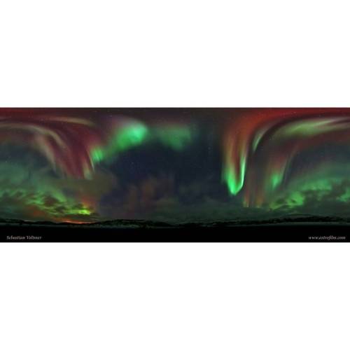 Porn photo A Full Sky Aurora Over Norway #nasa #apod