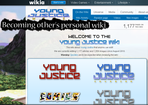  Young Justice fans problem #244: Becoming others personal wikiRequest by tmae3114 “Younger 