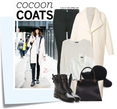 Hot Trend: Cocoon Coats by alaria featuring a wool coat ❤ liked on Polyvore