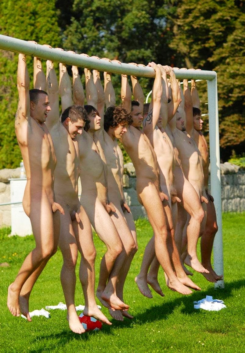 nakedregularguys:  Hung out to dry