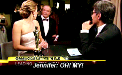 missellacronin:  jenniferlawrencedaily: Jennifer Lawrence’s reaction to Jack Nicholson