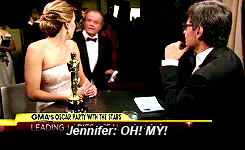 missellacronin:  jenniferlawrencedaily: Jennifer Lawrence’s reaction to Jack Nicholson saying he loved her performance in Silver Linings Playbook (x)  So I love Jennifer Lawrence and Jack Nicholson is my hero and this is probably my favourite thing
