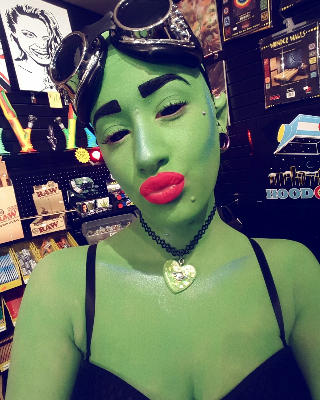 unexplained-events:  My Alien costume! 