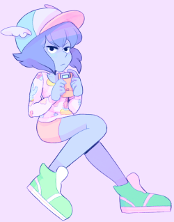 piierogi:  Still practicing new style and watercolor shading! Have a Fashion Lapis! (more Lapis to come)