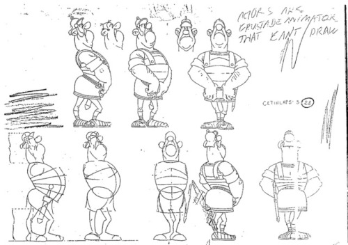 “Actors are animators that can’t draw.” Various model sheets and character designs relating to Aster