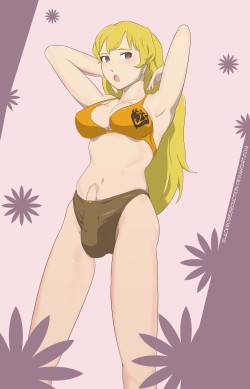 brsdeviationdump:  Futa Yang from RWBY. Patreon commission that I couldn’t post to DA for obvious reasons~