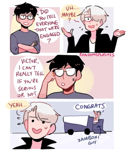 randomsplashes:  when ur fiancé   has no self-control and tells everyone (even the zamboni guy) abt ur engagement (insp/redbubble)