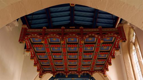 Inside Bugthorpe Village Church, East Riding of Yorkshire, England.