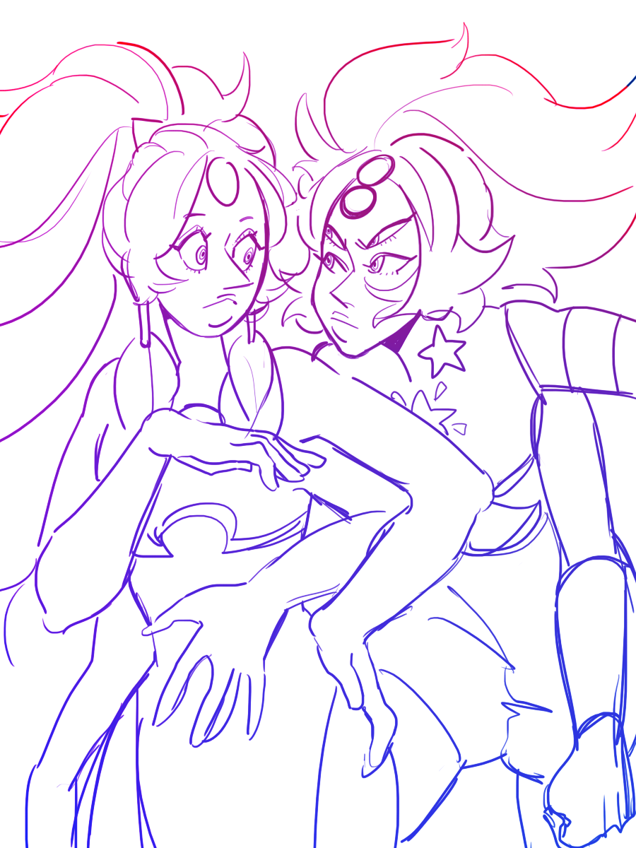 purpleorange:  it’s nearly 3 in the morning so I did a random doodlethey’re both
