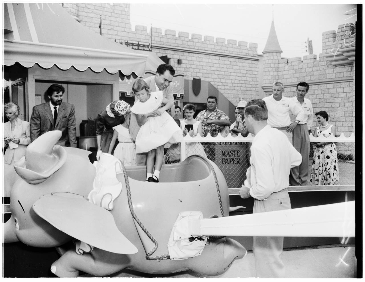 gameraboy:  On August 11, 1955. Vice President Richard M. Nixon visited Disneyland