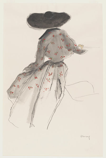 Bernard Blossac, design for a dress with bolero in the ‘New Look’ style, possibly for Di