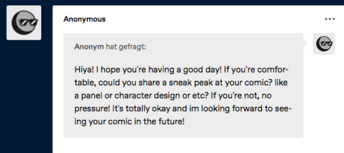 Ahh Lovely Anon, that’s very sweet of you to ask ahh;;I’ve had a good day, thank you! I hope you did