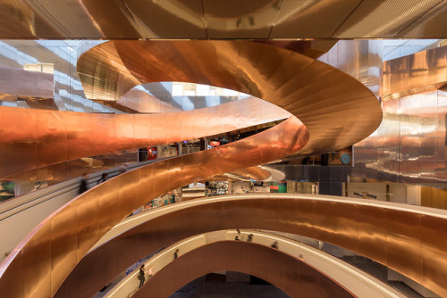 itscolossal:  A 10-Ton Copper Staircase Designed porn pictures