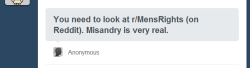 smilingemoticon:  rados130:  I don’t get it. Misandry is real.    