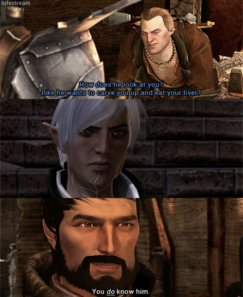 i call this - “trying to romance Fenris as a mage”