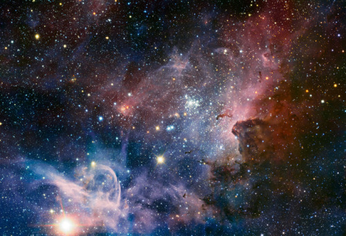 just–space: VLT image of the Carina Nebula in infrared light  js 