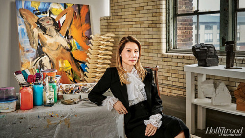 dahliavandare: elementarystan: THR: Inside Lucy Liu’s art studio, exploring “what we cho