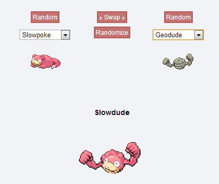woobiefatticus:  Look, I made Pokémon Mashups, too.  :D