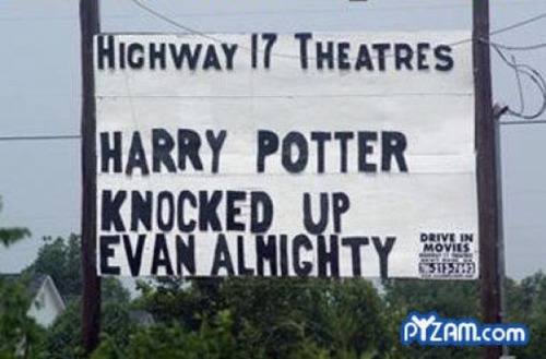 bow-ties-fezzes-and-stetsons:gordman2: Humorous Movie Marquee Mash-Ups  Okay there’s no way that last one was an accident 