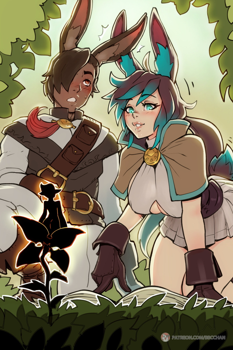 bbc-chan: February Patreon Commission #3 Request for Sadayan, featuring their bun