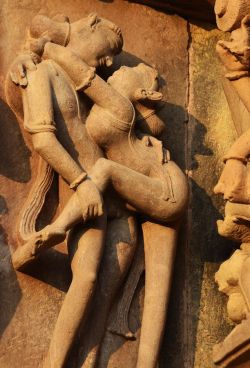 iseo58:Erotic sculpture at Khajuraho by Bhaswaran Bhattacharya，