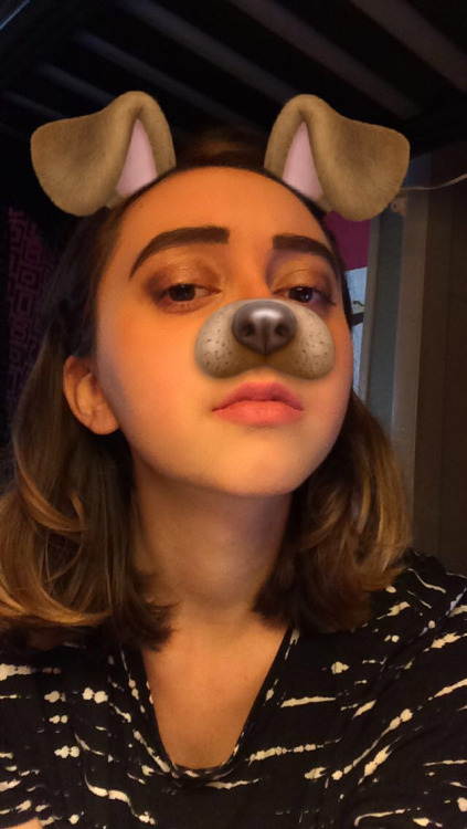 zumakis:Please look at these pictures of me making kinda sad faces with the dog filter and urban dec