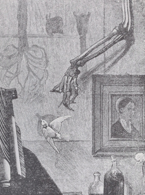 Max Ernst - Loplop, l’hirondelle, revient - illustration from Une semaine de bonté, ou les sept élém