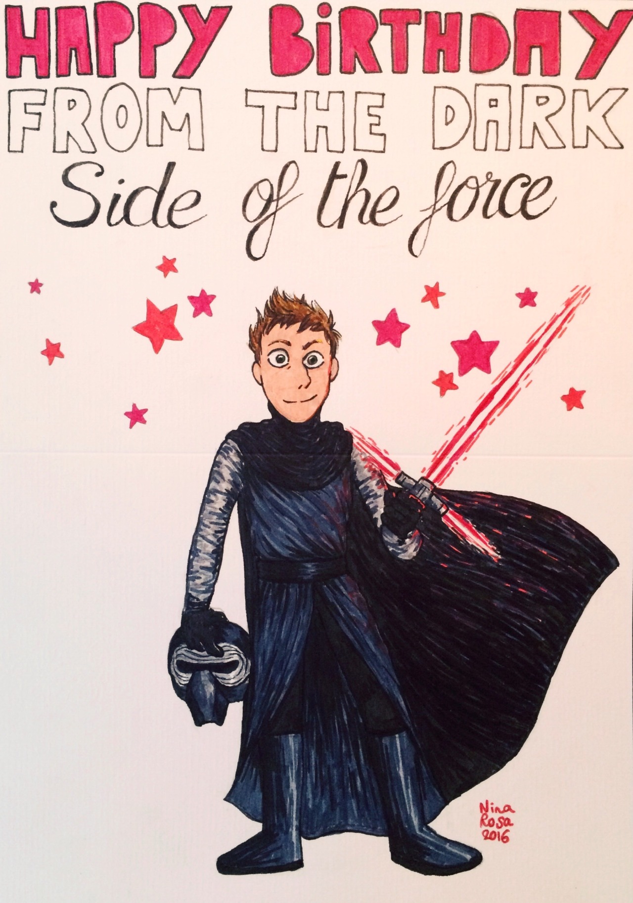 nina-rosa-draw:  Happy birthday from the dark side of the force and Human gems