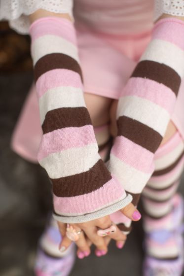 Neapolitan Stripes: Sleeves and Knee Socks Just like their namesake ice cream, as scrumptious as eac