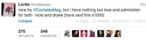 hotmailman:yall are real quick on attacking young female artists loloh aight Lorde.. I was about to 