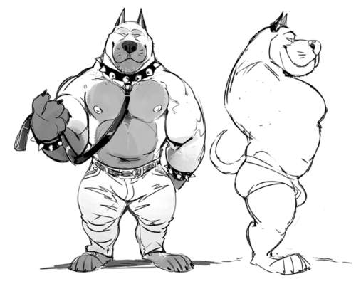 tulerarts:  A turnaround of my pitbull, Chuck!★彡 Patreon! // Follow me on Twitter or Instagram!