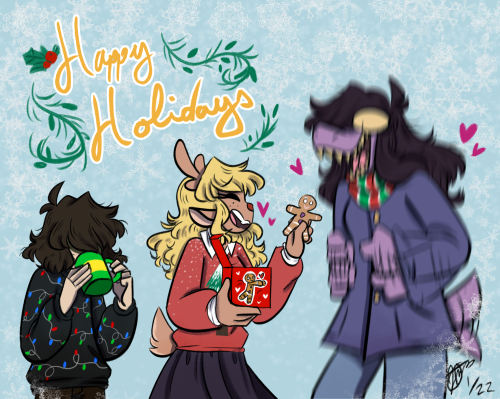 Bonus:Hope you all had a happy holidays and a happy new year!Yeah I was late to post this drawing, b