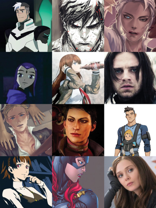  A mash of my favorite characters <3 My type is painfully obvious though 