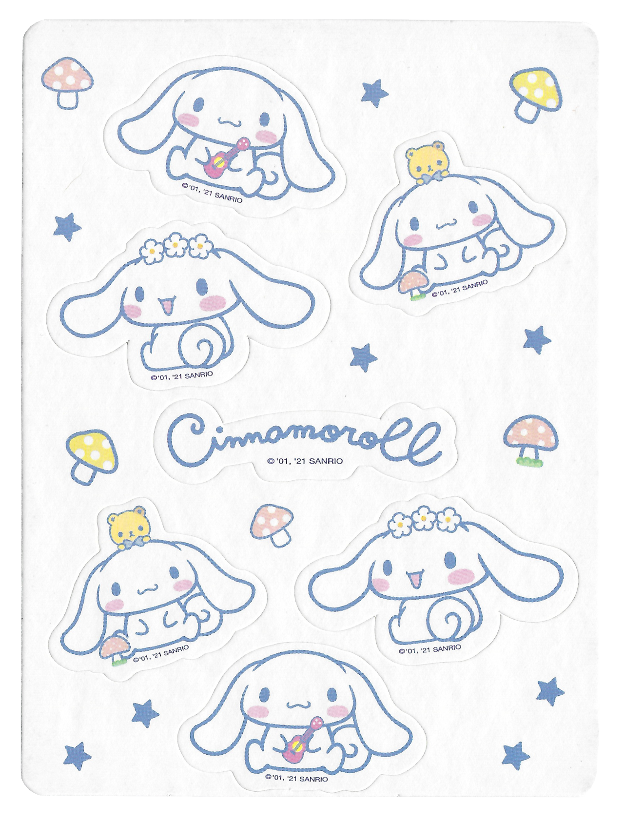 Sanrio Sticker Sheet - Cinnamoroll 4964694406967