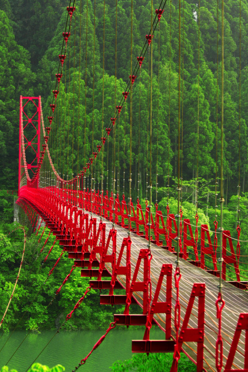 Red Bridge, Aridagawacho, Japan. Photo by Paco Alcantara.