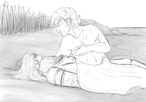 sungmee: nearly complete in time for mermay, but i made an ofmd mer AU!stede rescues ed after he get