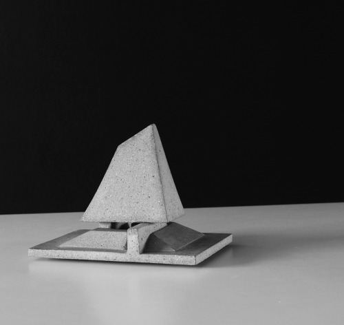 Architectural Concrete Temple PieceInspired by exotic temples, science fiction and modeled within go
